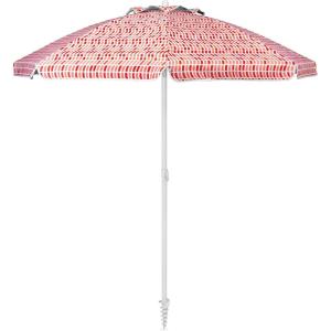 image:imageSportBrella Core Vented SPF 50 Upright Beach Umbrella 6FootTile Wave Orange